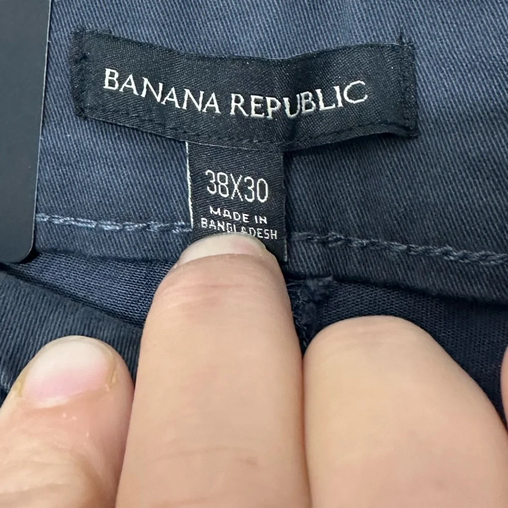 Banana Republic Men’s 5 Pocket Chino Pants Gray Slim Straight Fit Size 38x30 NWT